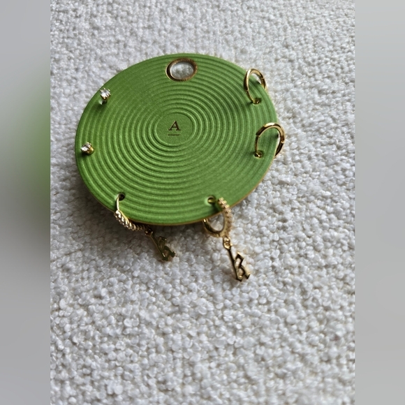 Anthropologie, Demi Fine,‎ Set/Three 14k Gold Plated Monogram Earrings, Letter K - Picture 2 of 7